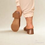 Sandália Tamanco Feminina em Couro 145.159 - Prata Velha - Imagem 5