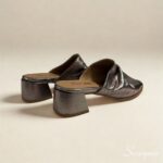 Sandália Tamanco Feminina em Couro 145.159 - Prata Velha - Imagem 6