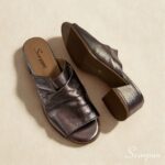 Sandália Tamanco Feminina em Couro 145.159 - Prata Velha - Imagem 8