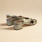 Sandália Feminina Salto Bloco 145.160 - Ouro - Imagem 9