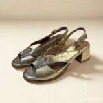 Sandália Feminina Salto Bloco 145.160 - Ouro - Imagem 8