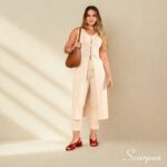 Sandália Feminina Salto Bloco 145.160 - Vermelha - Imagem 4