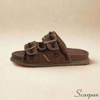 Birken Feminino Scarpan com Pedras – sandália artesanal feminina em couro com conforto e estilo