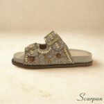 Birken Feminino Scarpan com Pedras – sandália artesanal feminina em couro com conforto e estilo