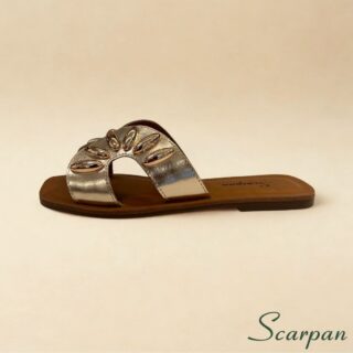 Sandália Feminina Rasteira em Couro Scarpan – conforto e elegância