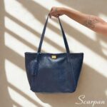 Bolsa Sacola de Couro Feminina Isabel  - Marinho - Imagem 2