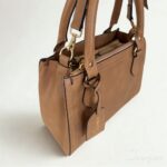 Bolsa de Couro Feminina Safira - Caramelo Estonado - Imagem 5