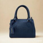 Bolsa de Couro Feminina Safira  - Marinho - Imagem 4