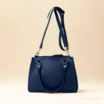 Bolsa de Couro Feminina Safira  - Marinho - Imagem 5