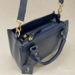 Bolsa de Couro Feminina Safira  - Marinho - Imagem 6