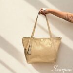 Bolsa Sacola de Couro Feminina Isabel  - Nude - Imagem 2