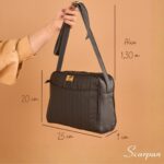 Bolsa de Couro Tira Colo Eloá - Preta - Imagem 7