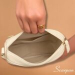 Bolsa Feminina Transversal de Couro Yasmin  - Off - Imagem 6