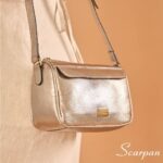 Bolsa de Couro Transversal Yasmin - Prata Velha - Imagem 4