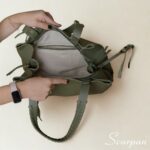 Bolsa de Couro Feminnia Camila - Verde - Imagem 5