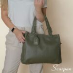 Bolsa de Couro Feminnia Camila - Verde - Imagem 2