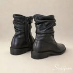Bota Feminina de Couro Preto - 1281 - Imagem 6
