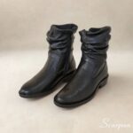 Bota Feminina de Couro Preto - 1281 - Imagem 3