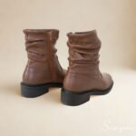 Bota Feminina de Couro Whisky - 1281 - Imagem 6