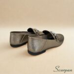 Mocassim Feminino em Couro Prata Velha - 5588 - Imagem 7