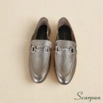 Mocassim Feminino em Couro Prata Velha - 5588 - Imagem 5