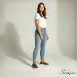 Tênis Slip On de Couro Cinza Escuro - 153.092 - Imagem 5