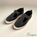 Tenis Vazado em Couro Preto - 3003 - Imagem 3