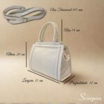 Bolsa Feminina Transversal de Couro Raika - Off - Imagem 7