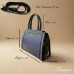Bolsa Feminina Transversal de Couro Raika - Preta - Imagem 8