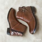 Bota Feminina de Couro Tan - 852 - Imagem 8