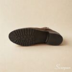 Bota Feminina de Couro Tan - 852 - Imagem 9