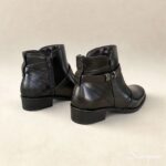 Bota Feminina de Couro Preto - 852 - Imagem 7