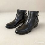 Bota Feminina de Couro Preto - 852 - Imagem 3
