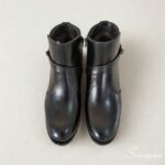 Bota Feminina de Couro Preto - 852 - Imagem 4