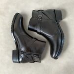 Bota Feminina de Couro Preto - 852 - Imagem 8