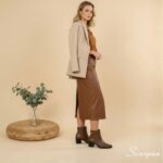 Bota Feminina de Couro Whisky - DN1276 - Imagem 4