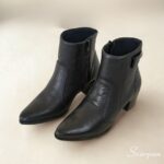Bota Feminina de Couro Preto - DN1276 - Imagem 7