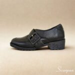 Mocassim Tratorado em Couro com Fivela Preto - 152.201 - Imagem 4