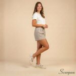 Look casual com tênis sapatilha feminino de couro legítimo off white