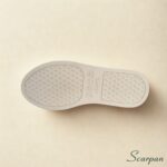 Visão da sola TR do tênis de couro com velcro ajustável Off
