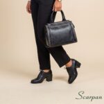 Oxford Feminino em Couro Helena - Preto