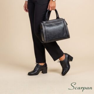 Oxford Feminino em Couro Helena - Preto