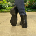 Bota Feminina de Couro Salto Baixo Preta - DR730 - Imagem 3